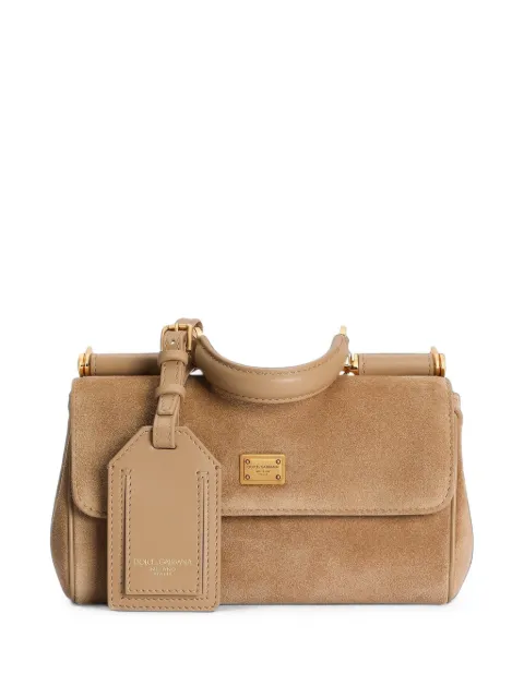 Dolce & Gabbana mini My Sicily handbag in split leather Neutrals BB7864BO903