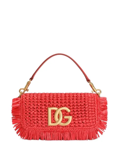 Dolce & Gabbana 3.5 shoulder bag in raffia Red BB7836A0438