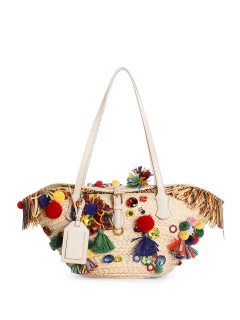 Dolce & Gabbana coffa Capri bag with embroidery Neutrals BB7833A3M51