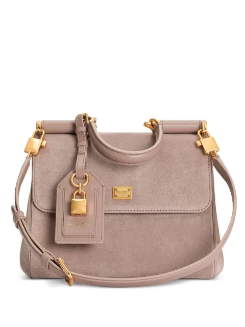 Dolce & Gabbana small My Sicily handbag in split calfskin Pink BB7781BO903