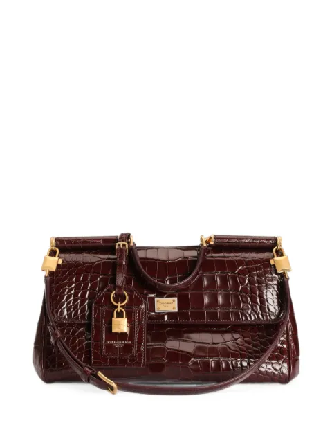 Dolce & Gabbana medium My Sicily bag in alligator Red BB7782B2EN0