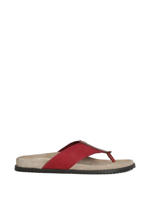 Dolce & Gabbana logo flip flops Red A80628A0763
