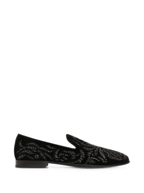 Dolce & Gabbana velvet loafers Black A50787A0933