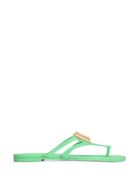 Dolce & Gabbana rubber beachwear flip-flops Green CW2418AY817