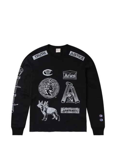 Champion x Aries graphic-print sweatshirt Black 223632