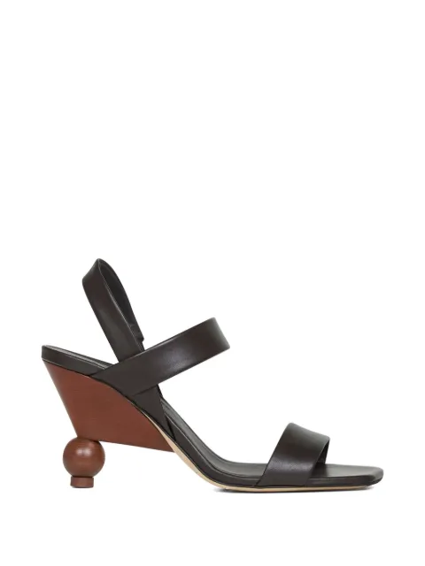 Weekend Max Mara square-toe heeled sandals Brown 2615521015600