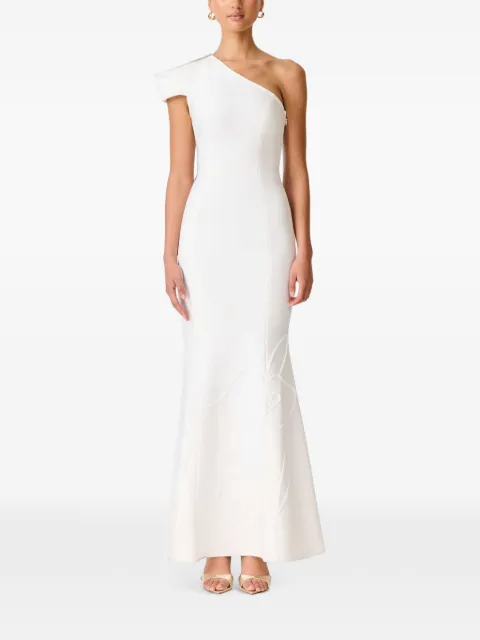 ELLIATT Opline floral-embroidered maxi dress White E6022607BD