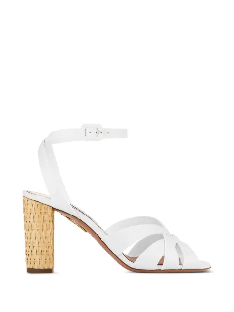 Aquazzura Copacabana heeled sandals White CPAMIDS0CWKFFF