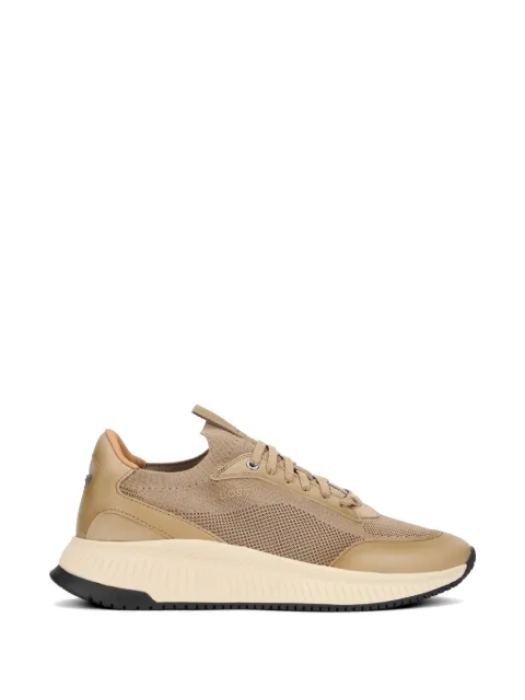 BOSS TTNM Evo trainers with knitted uppers and leather trims Neutrals 50552911