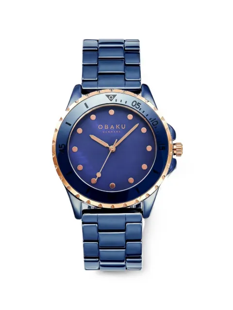 OBAKU Urt Lille 42mm watch Blue V279LXSLCL
