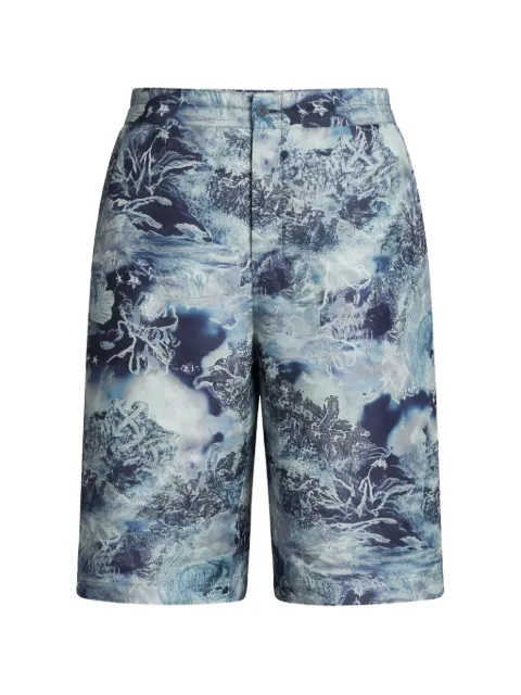 Off-White graphic-print shorts Blue OMCB092S26FAB004