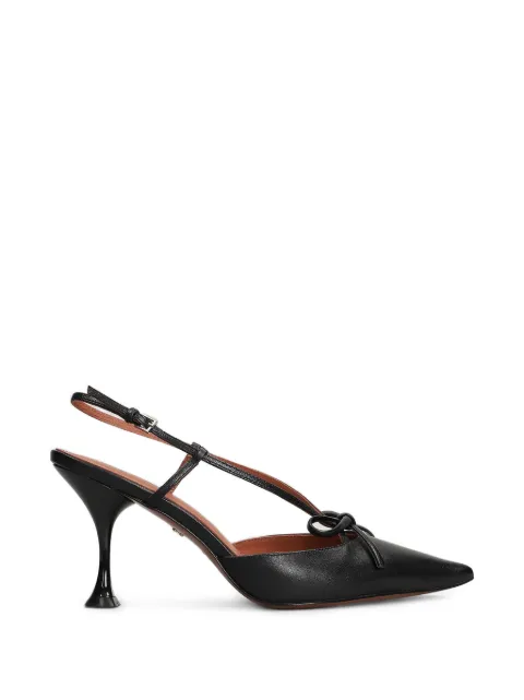 Lola Cruz Audrey bow-detail slingback pumps Black 103Z14BK