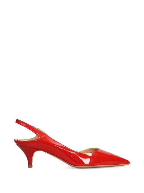 Fratelli Russo patent-leather slingback pumps Red TALYS2601