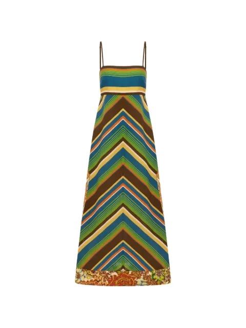 ALEMAIS Charlie maxi dress Blue 7419D