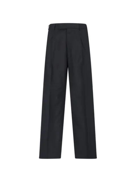 PT Torino pleated-detail wool trousers Black COASX5ZA0FWDSD91