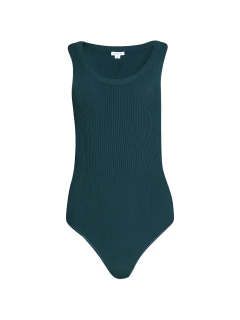 Alaïa scoop-neck bodysuit Blue AA9B0353K017A
