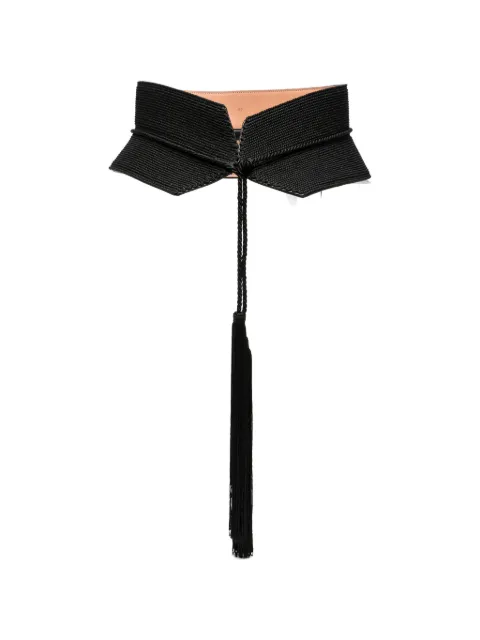 Alaïa tassel-detail corset belt Black AA1C1011I221