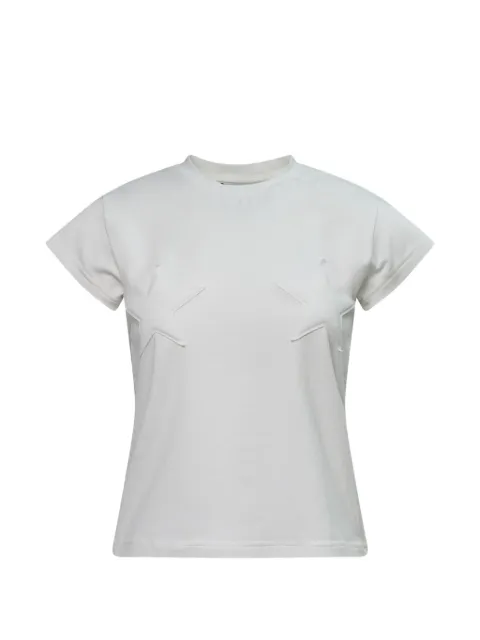 pushBUTTON star-patch T-shirt White PZ2620622WWH