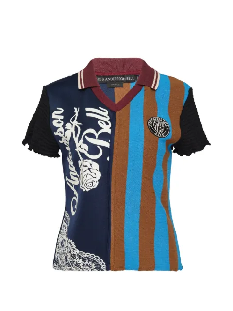 Andersson Bell patchwork striped T-shirt Blue ATB1558W00NAVYBLUE