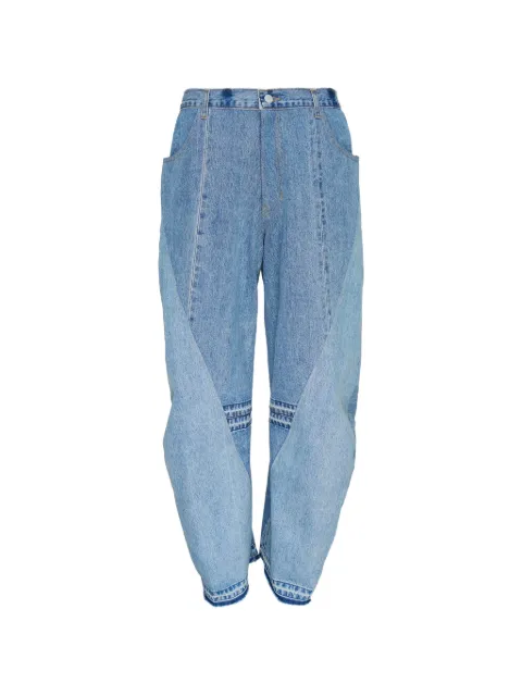 JiyongKim panelled-design jeans Blue JK26SSPA2400BLUE