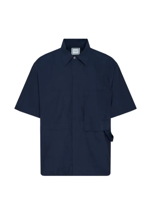 Wooyoungmi short-sleeve oversized shirt Blue W261SH3400845N