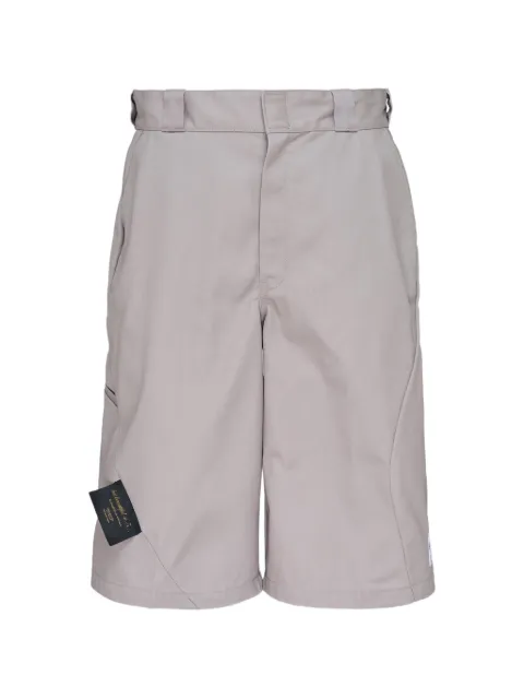 Undercover x Dickies logo-patch twill shorts Neutrals UC1F450900LIGHTGRAY