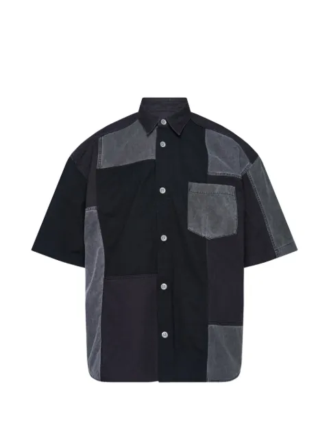 Comme des Garçons Homme patchwork short-sleeve shirt Black HQB019