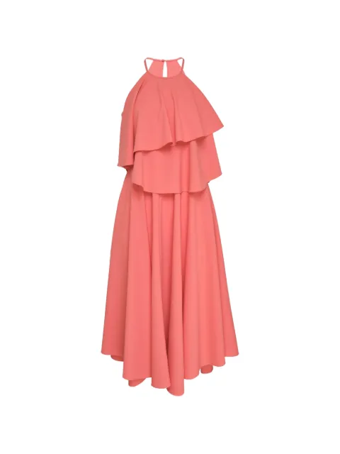 Club21 Collection Veronica layered halterneck dress Orange VERDPL030