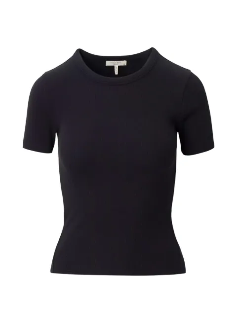 rag & bone Essential ribbed T-shirt Black RE9B26ST3EW00