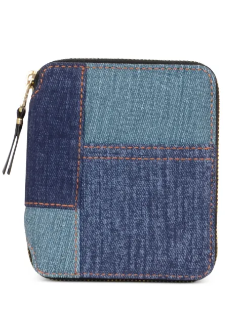 Comme Des Garçons Wallet patchwork-denim zip-around wallet Blue ASA2100DP001