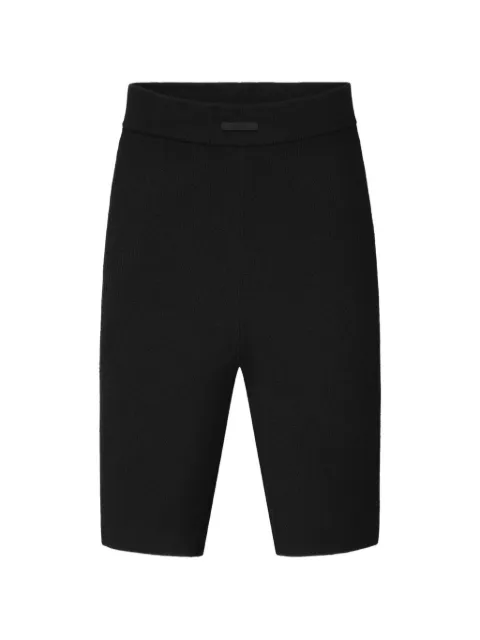 FEAR OF GOD ESSENTIALS ribbed bike shorts Black 192SP269041FW00