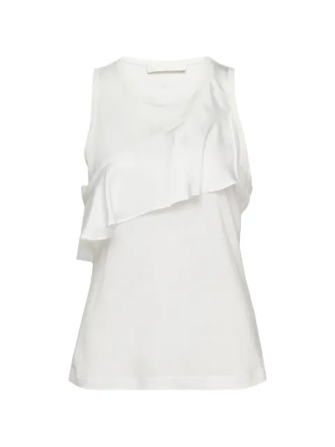 Club21 Collection Bonnie ruffled top White BONTPL025BRIGHTWHITESS26