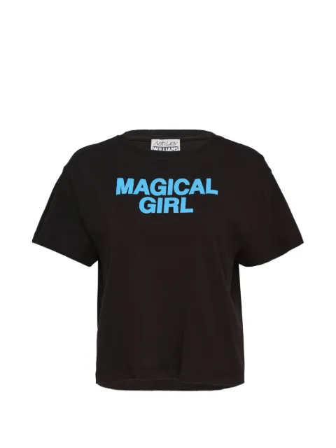 Ashley Williams Magical Girl cropped T-shirt Black AWSS260010800MAGICALGIRL