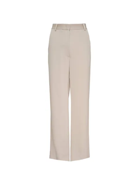 Club21 Collection Margot satin-back trousers Neutrals MARPPL014STONESS26