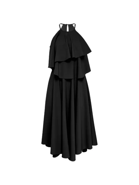 Club21 Collection Georgette Veronica tiered-ruffle dress Black VERDPL030BLACKSS26