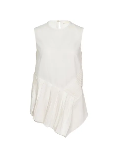 Club21 Collection Danielle pleated top Neutrals DLETPL030BRIGHTWHITESS26