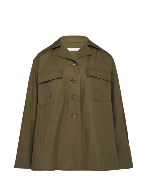 Club21 Collection Thea flap-pocket jacket Green THEJPL020SAFARISS26