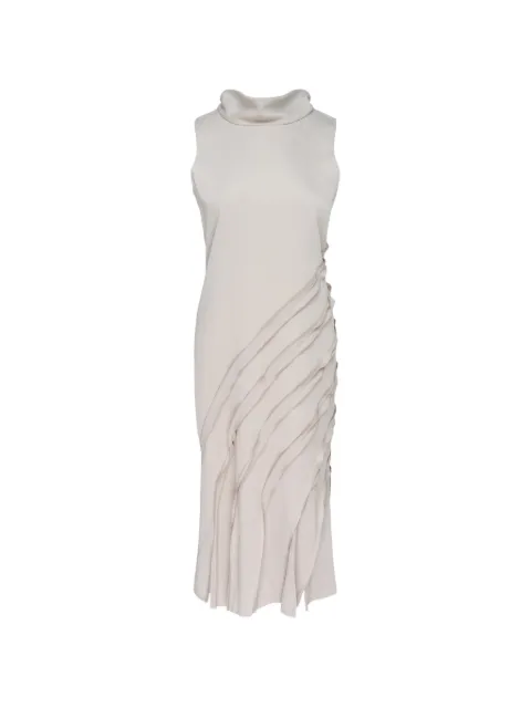 Club21 Collection Ava ruffled dress Neutrals AVADPL014STONESS26