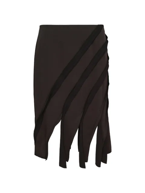 Club21 Collection Daisy panelled midi skirt Black DAISPL014BLACKSS26