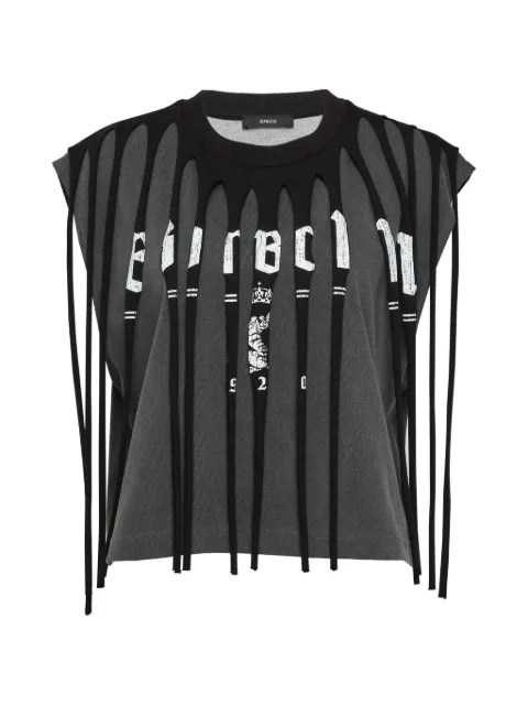 BONBOM cut-out-design T-shirt Black BET26TSHIRT2200BLACKCHARCO