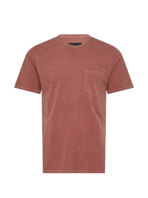 rag & bone garment-dyed pocket T-shirt Red RF2026ST2PM00COPPER