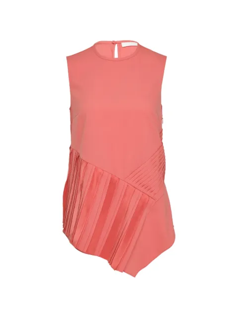Club21 Collection Georgette Danielle pleated asymmetric top Pink DLETPL030CORALSS26