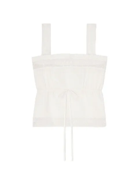 GANNI top in white cotton White A1040372