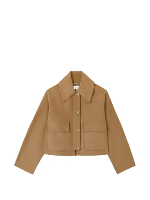 GANNI flap-pocket jacket Neutrals A1130012