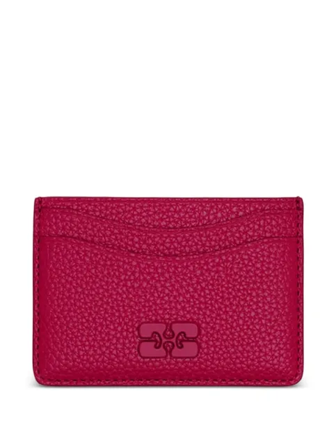 GANNI Bou card holder in red Red B3010321