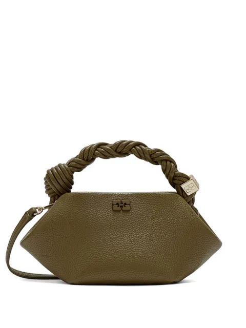 GANNI mini Bou bag in green grained Green C2100008