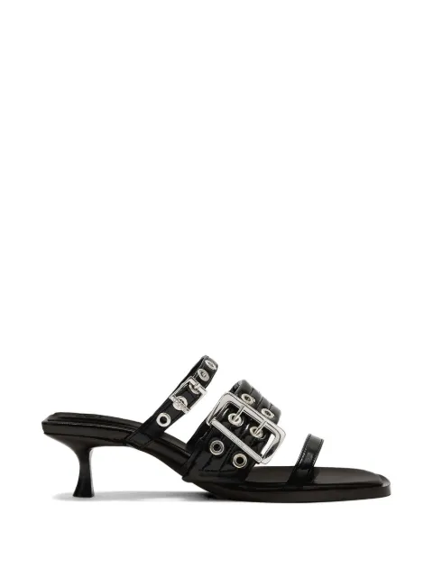 GANNI buckle-strap sandals Black D1030010