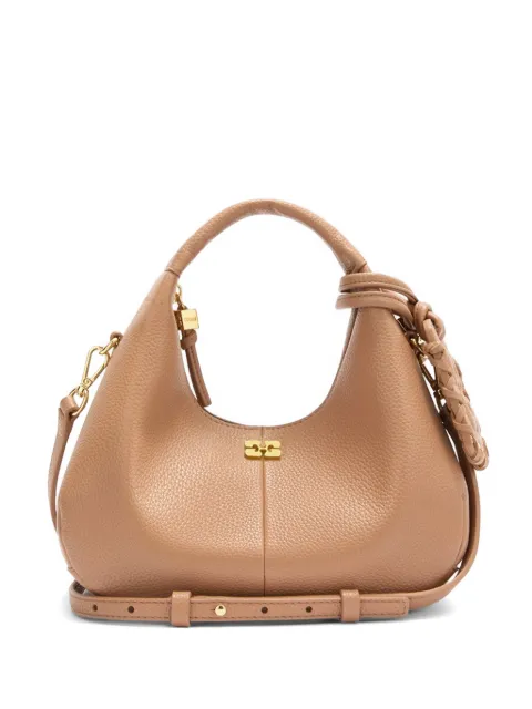 GANNI mini shoulder bag in brown Brown C1040004