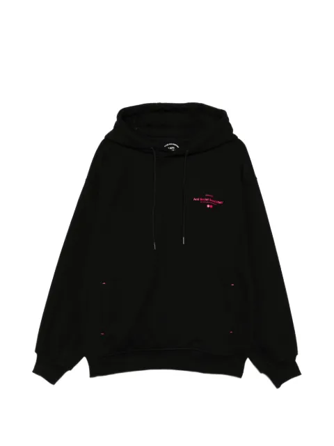 SONGZIO x ASSC logo-print hoodie Black MI2TS750BK