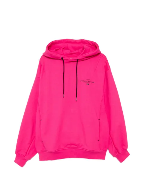 SONGZIO x ASSC logo-print hoodie Pink MI2TS750PK